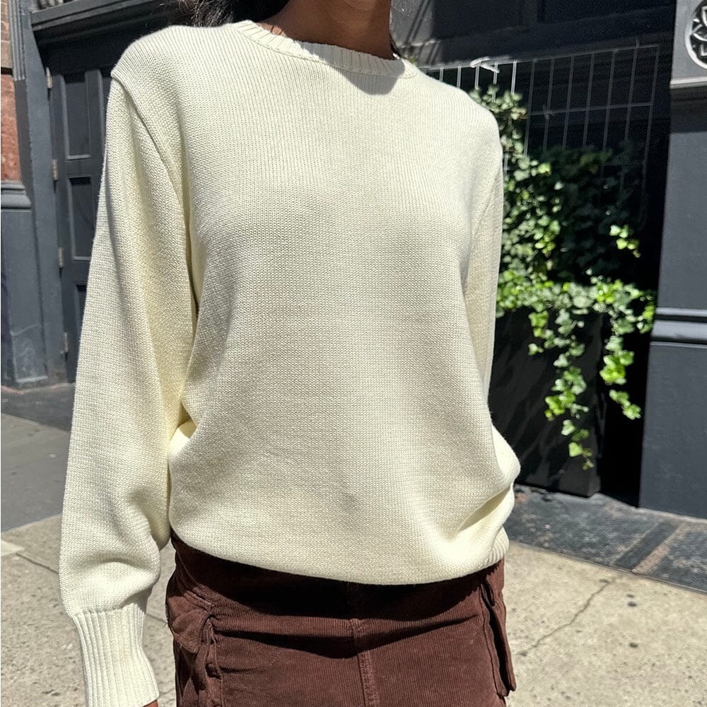 brandy melville ivory brianna sweater